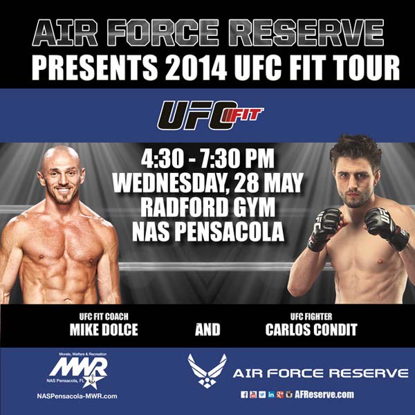 UFC FIT TOUR - Meet Mike Dolce at NAS Pensacola May 28